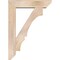 Ekena Millwork Balboa Slat Smooth Bracket w/ Offset Brace, Douglas Fir, 7 1/2"W x 32"D x 44"H BKT0806X32X44BOA06SDF - alternate 3